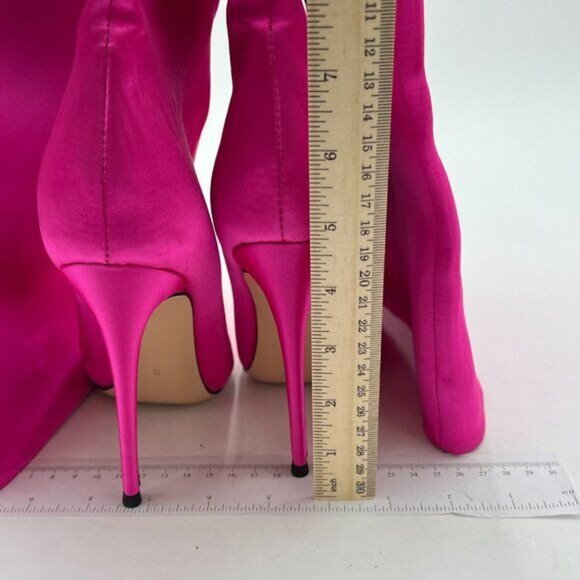 Womens Knee High Boots High Heels Elegant Pointy Toe Stilettos Boot - Picture 4 of 7